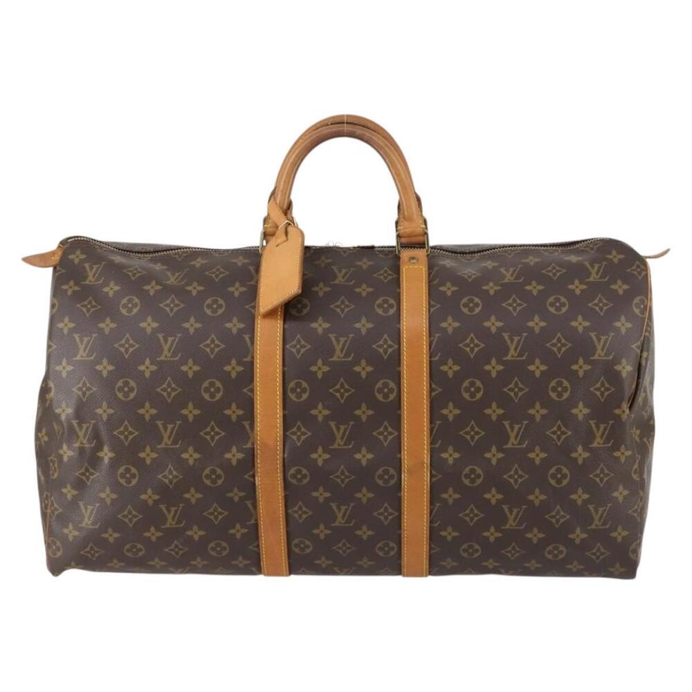 LOUIS VUITTON Monogram Keepall 55 Boston Bag M41424 LV Auth 142478 - Picture 13 of 16